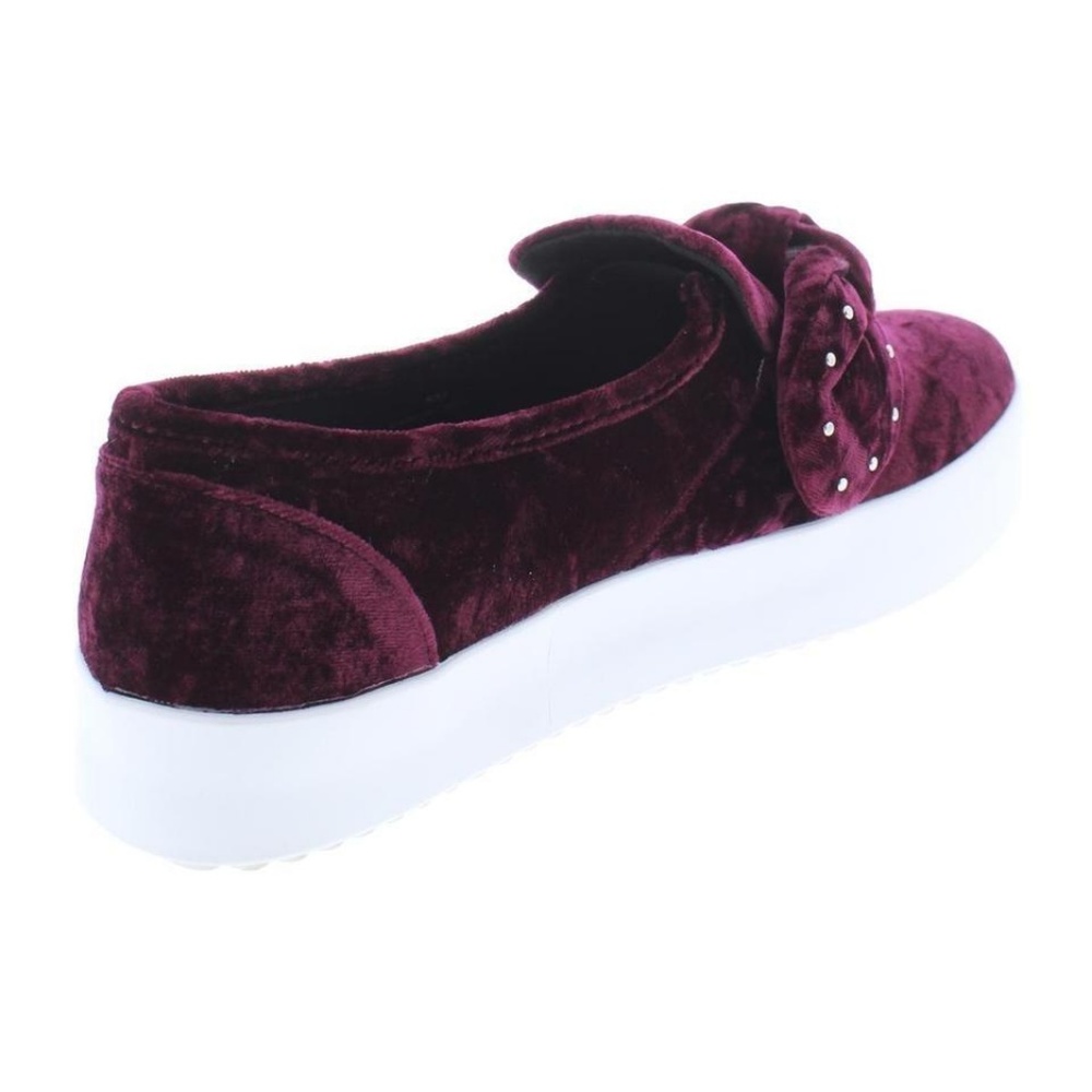 Rebecca Minkoff Stacey Velvet Acai Burgundy 9.5 US - Picture 2 of 7